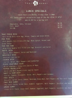 Cha Bistro menu