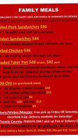 Red Beard Bbq menu