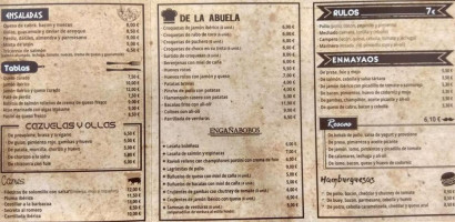 Taberna M menu