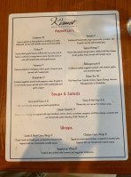 Kismet Mediterranean Grill menu