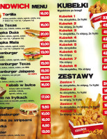 Crunchy Chicken Sandwich menu