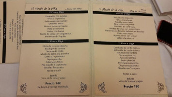 Meson La Vina menu