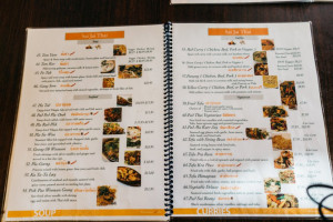 Sai Jai Thai menu