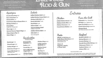 Lakewood Rod Gun Club menu