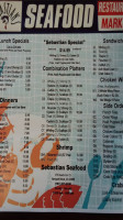 Sebastian Seafood menu