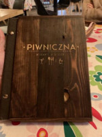 Piwniczna Pub menu