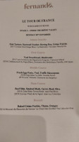 Fernandõ Gastrotheque menu