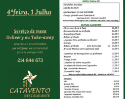 Catavento menu