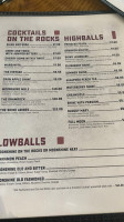 Michigan Moonshine menu