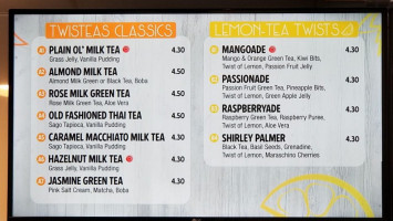 Twisteas menu