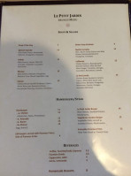 Le Petite Jardin Cafe & Flowers menu