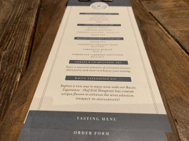 Priest Ranch Tasting Room menu