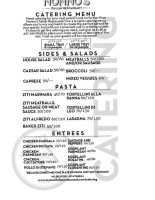 Nonno's Italian menu