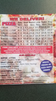 Chochi's Pizza menu