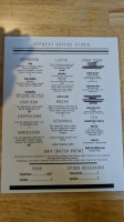 Offbeat Coffee Studio menu