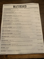 Watershed menu