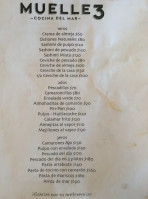 Muelle 3 menu