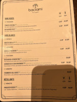 Baciami menu