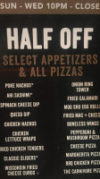 Yard House menu