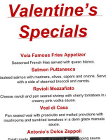 Pizzavola menu