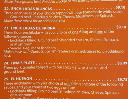 Los Arcos menu