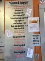 Slackers Burger Joint menu