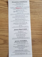 New Groove Artisan Brewery menu