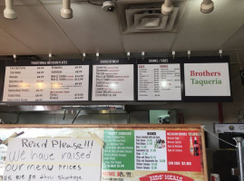 Brother's Taqueria menu