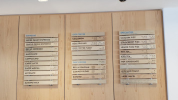 Blue Bottle Coffee menu