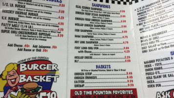 Boomarang Diner menu