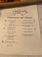 The Iberian Pig menu