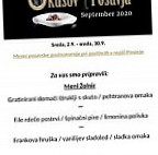 Gostilna Zolnir menu