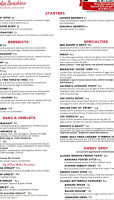 Ruby Sunshine menu