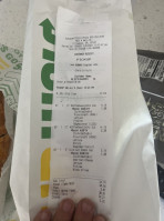 Subway menu