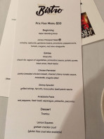 Shea’s Bistro menu