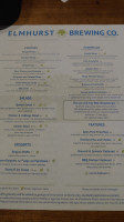 Elmhurst Brewing Co. menu