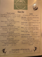 Green Marlin menu