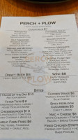 Perch And Plow menu