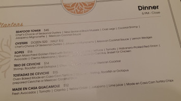 Cafe One Eleven menu