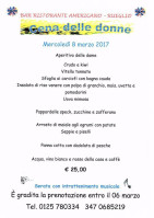 Bar Ristorante Americano Rueglio menu