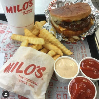 Milo's Hamburgers food