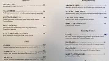 Rinaldo's menu