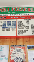 Napoli Pizzeria menu