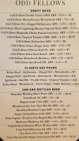 Odd Fellows Brewing Co food