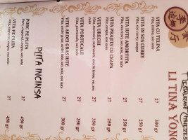 Li Tina Yong menu