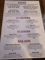 The Tumble Inn menu