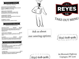 Reyes Deli menu