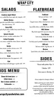 Wrap City Sandwich Co. menu