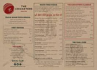 The Cricketers menu