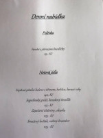 Penzion A Restaurace U Kiliána menu